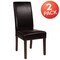 Flash Furniture Greenwich Series Brown Leather Parsons Chair, PK2 2-QY-A37-9061-BRNL-GG - alternate 4
